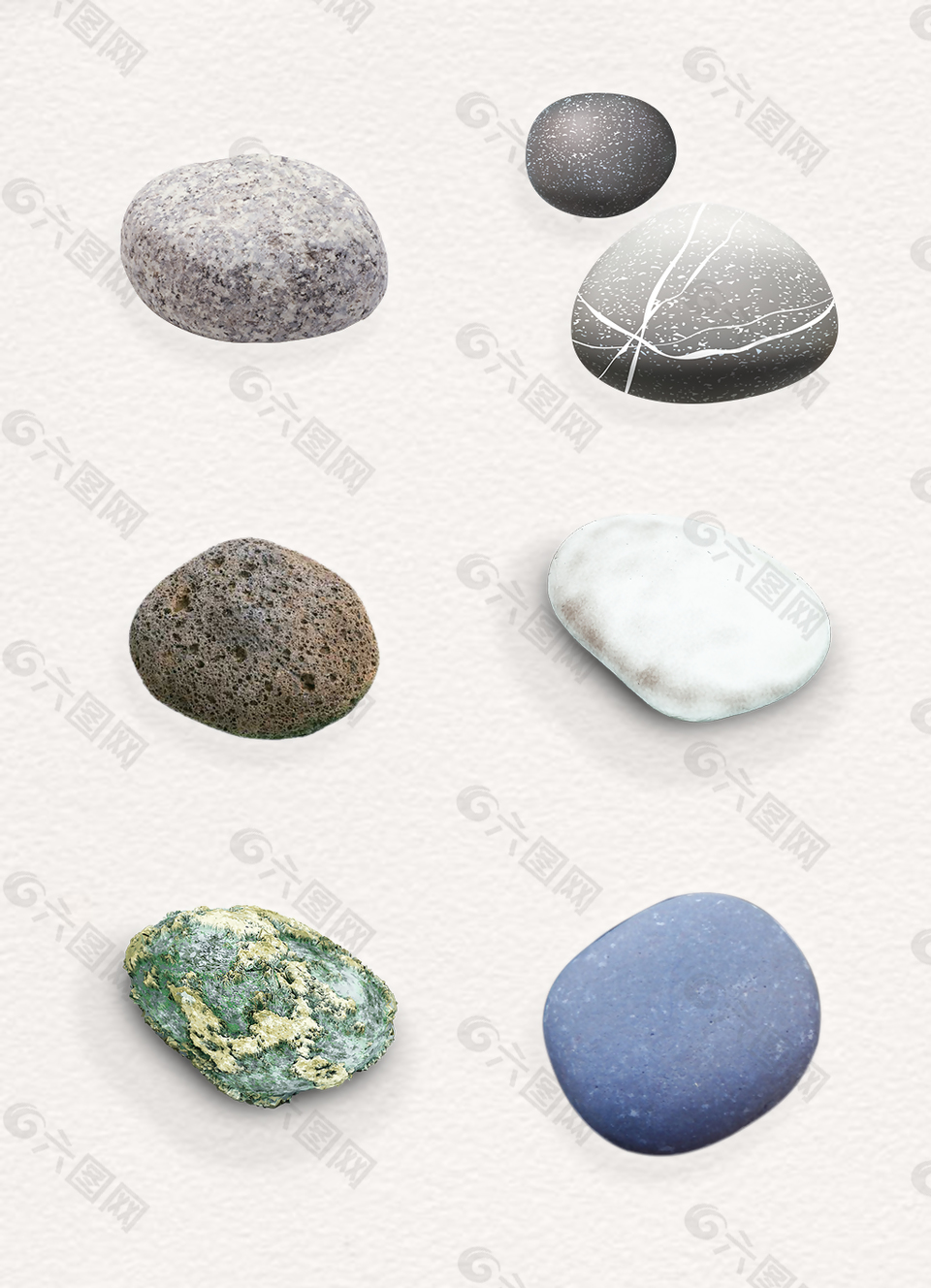 鹅卵石石头设计png素材