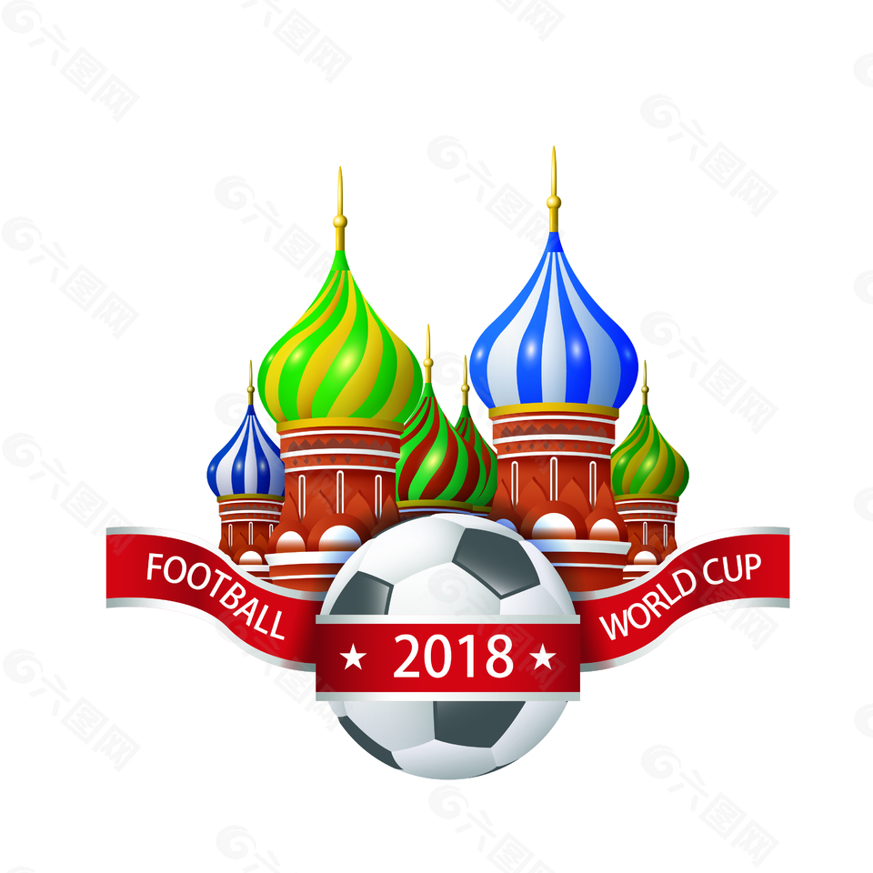 俄罗斯城堡世界杯装饰元素