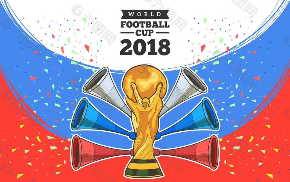2018世界足球杯矢量素材