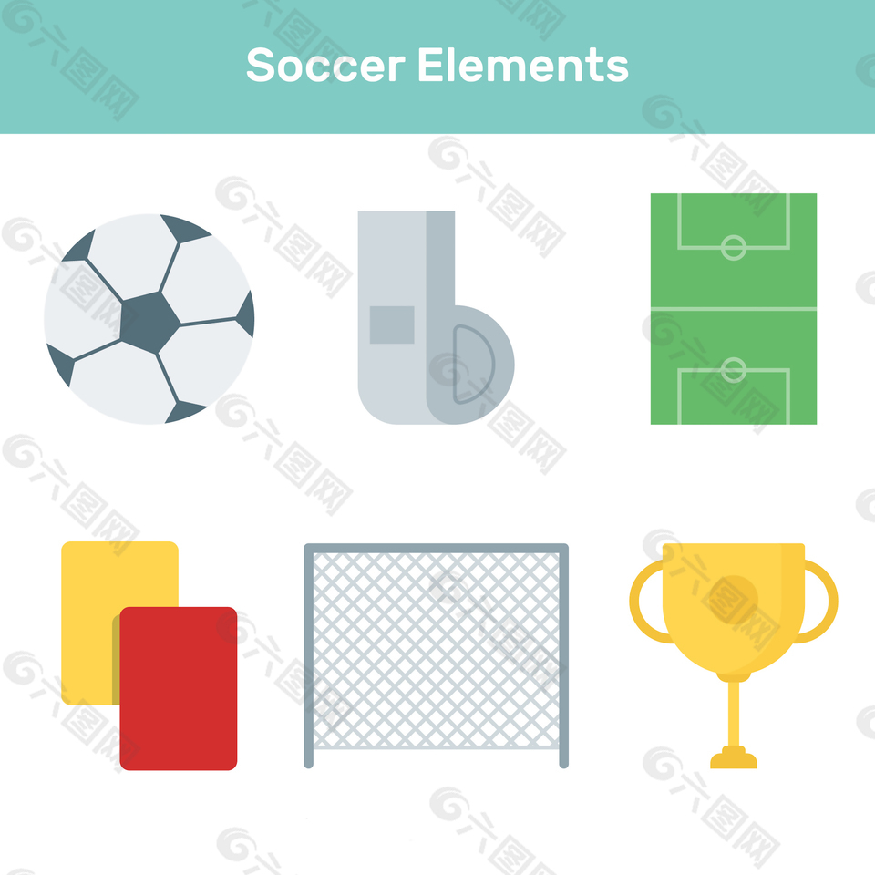 元素足球矢量图