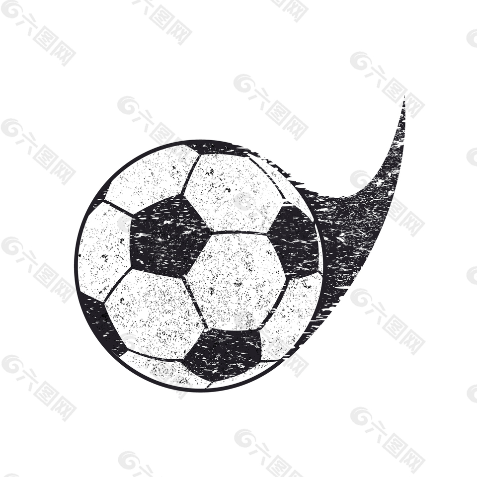 手绘足球设计