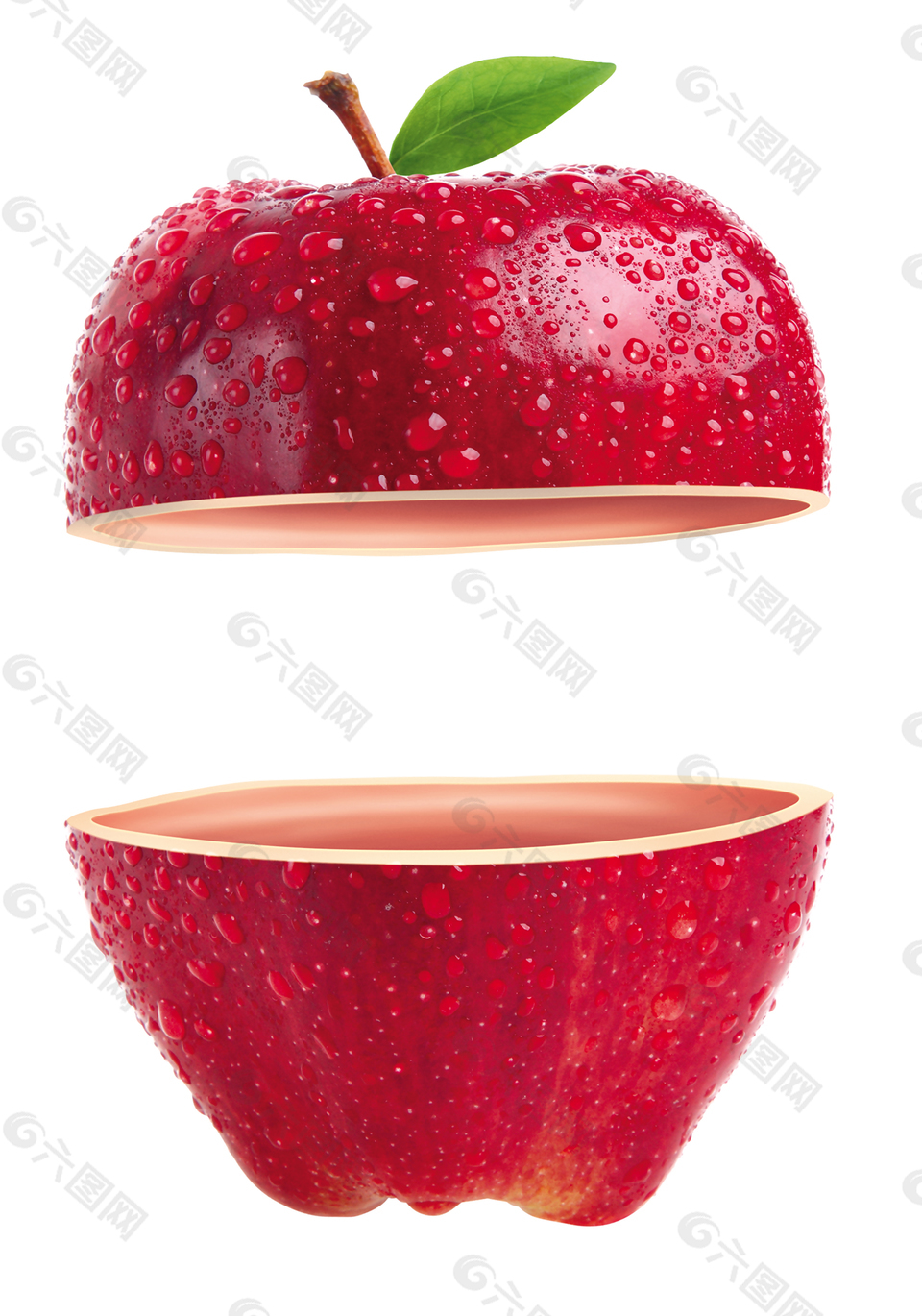 红色大苹果装饰元素