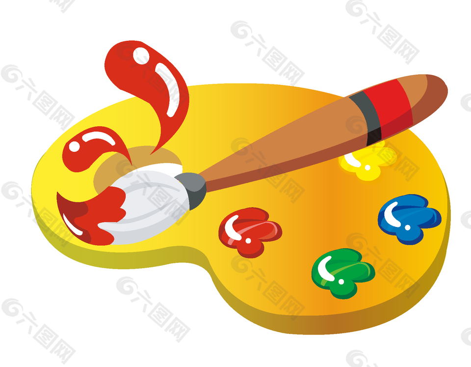 矢量调色盘元素