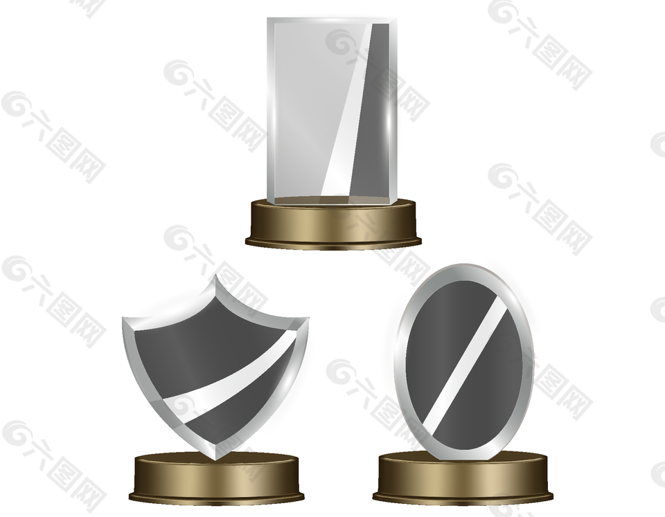 矢量水晶摆台元素