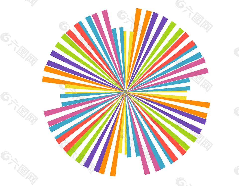 彩色创意手工折纸元素