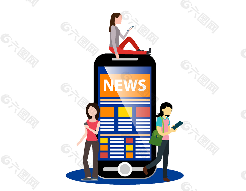 矢量手机信号元素