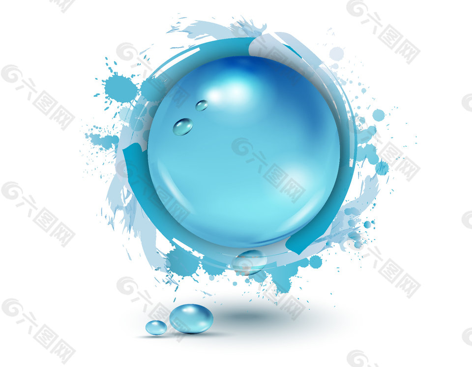 矢量圆形球体涂鸦