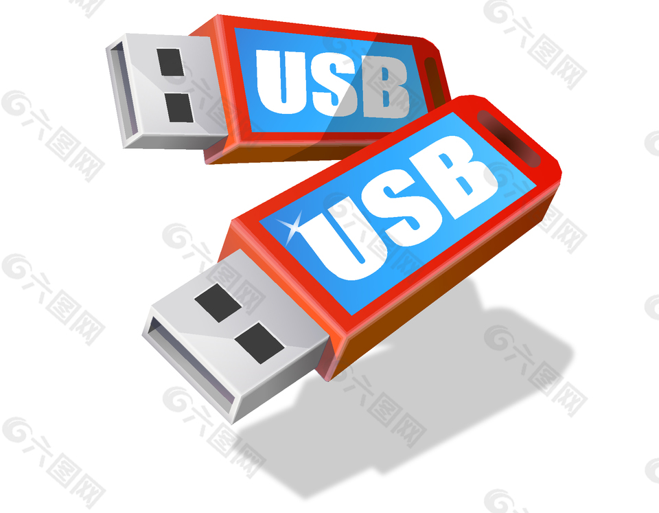 时尚简约USB接口矢量图