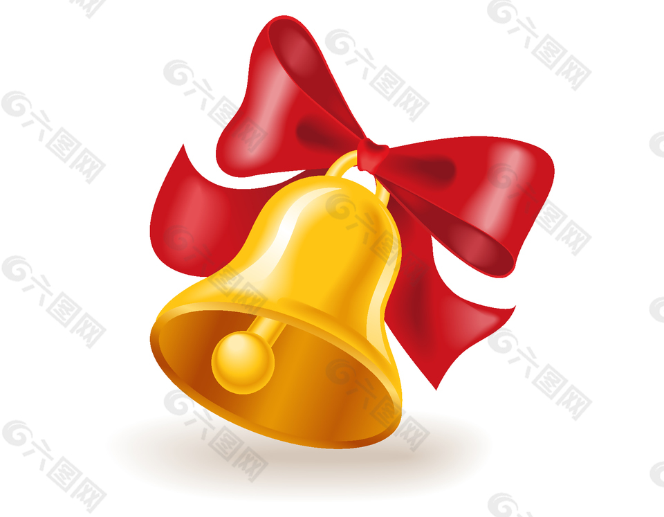 黄色铃铛与红色蝴蝶结