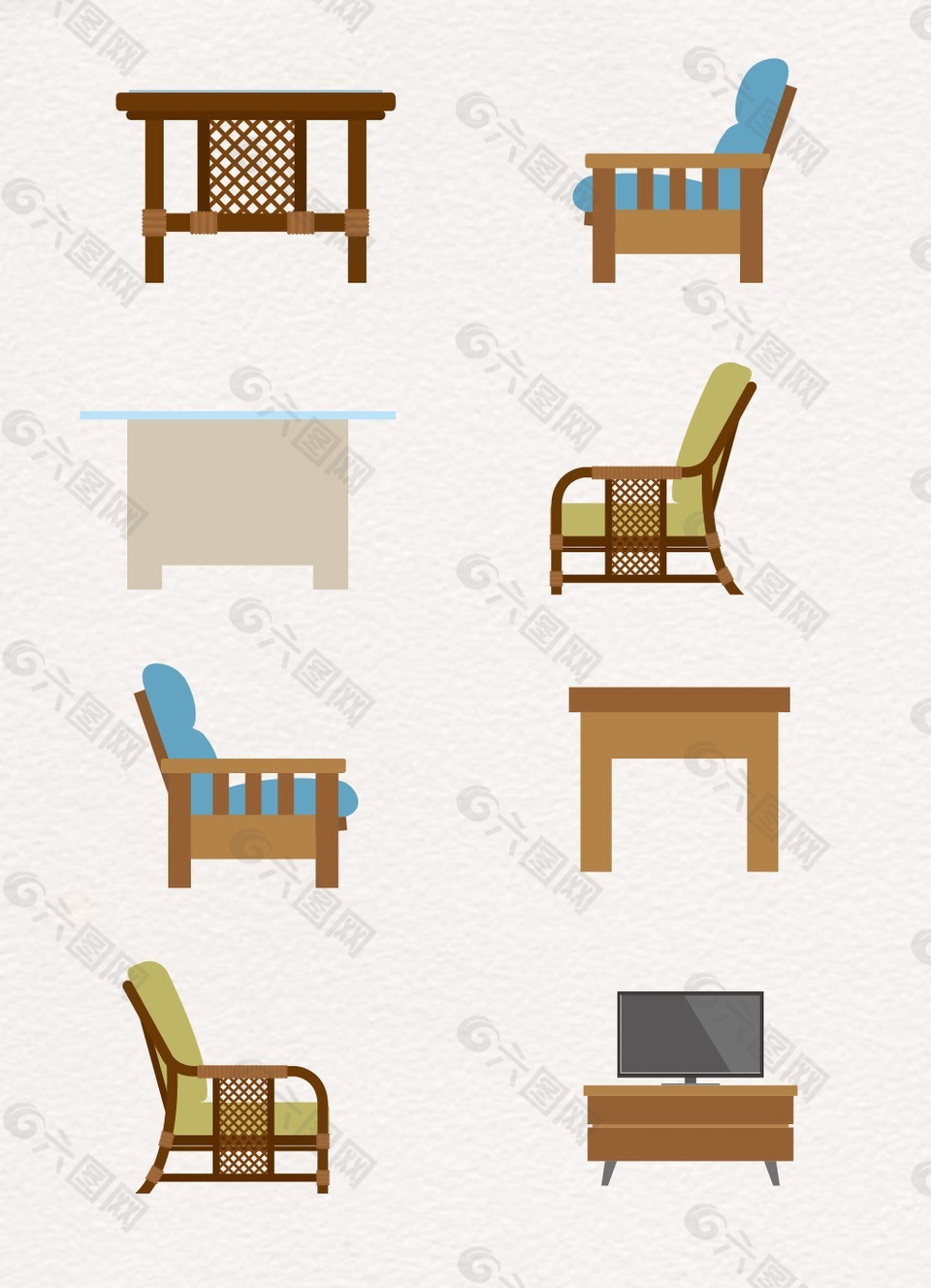 棕色创意沙发椅子设计