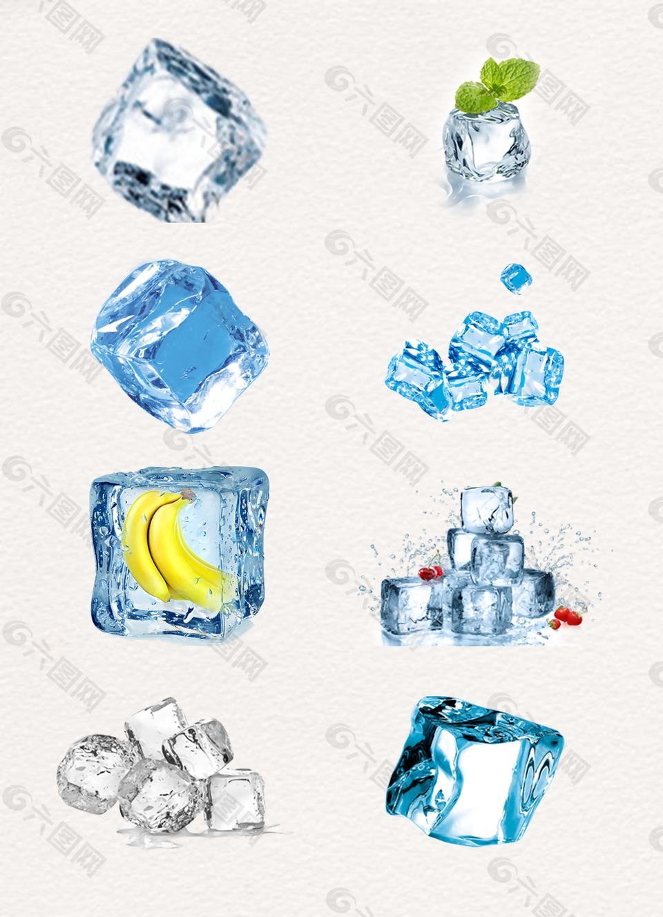 液态正方形装饰冰块