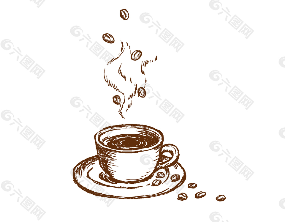 卡通简约咖啡醇香元素