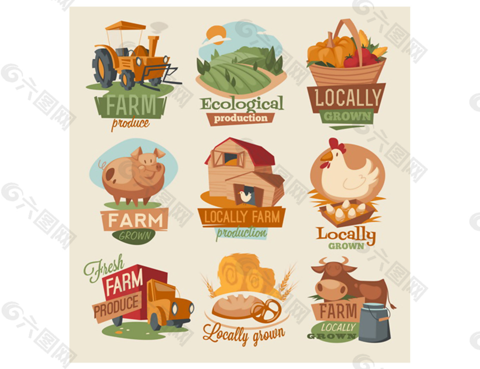 田园风光里的网页元素