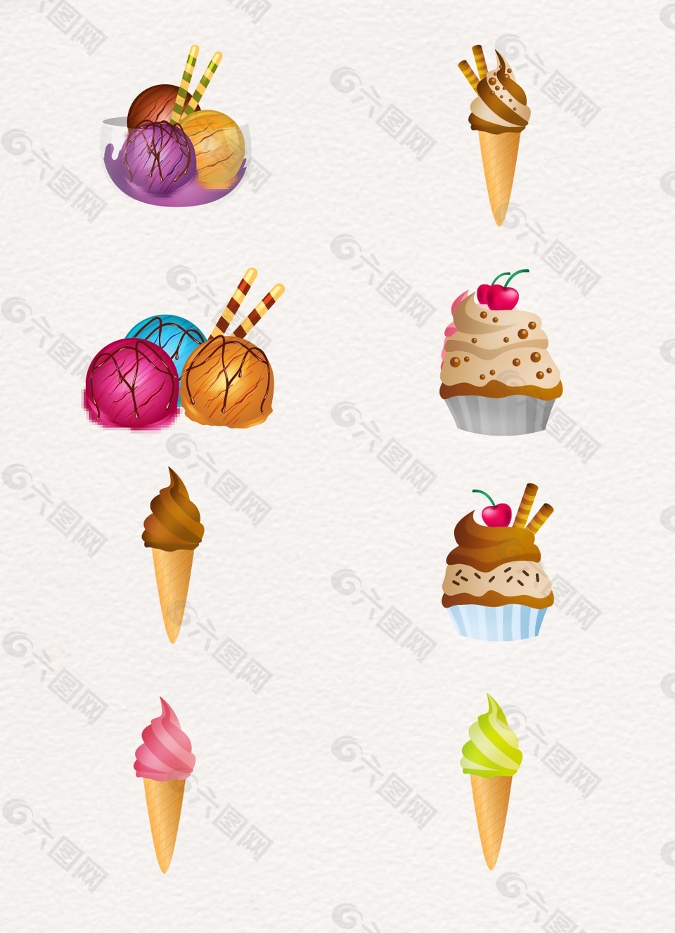 炫彩冰棒冰淇淋设计