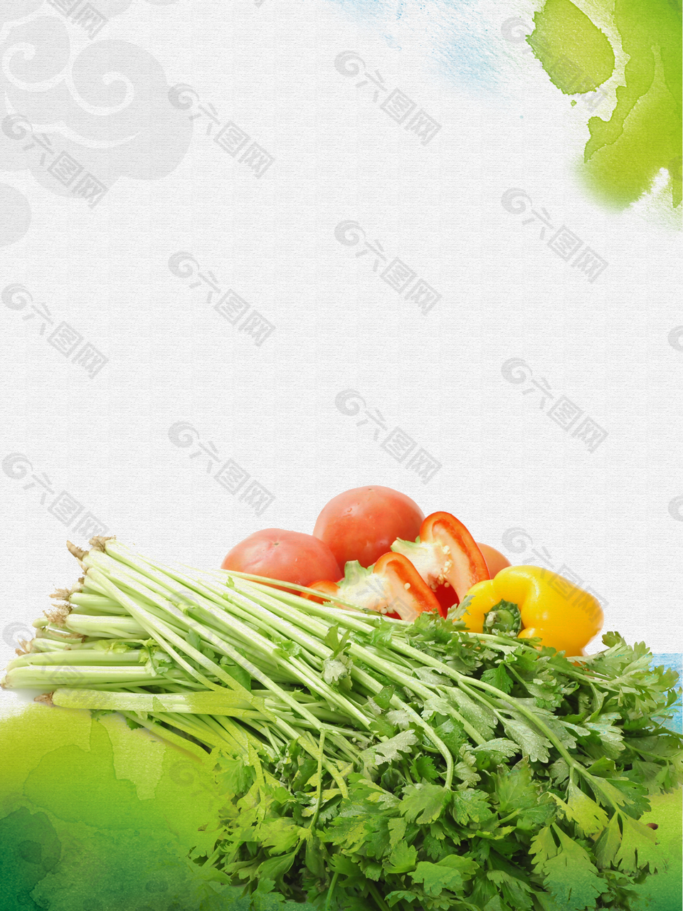 芹菜蔬菜超市特价背景