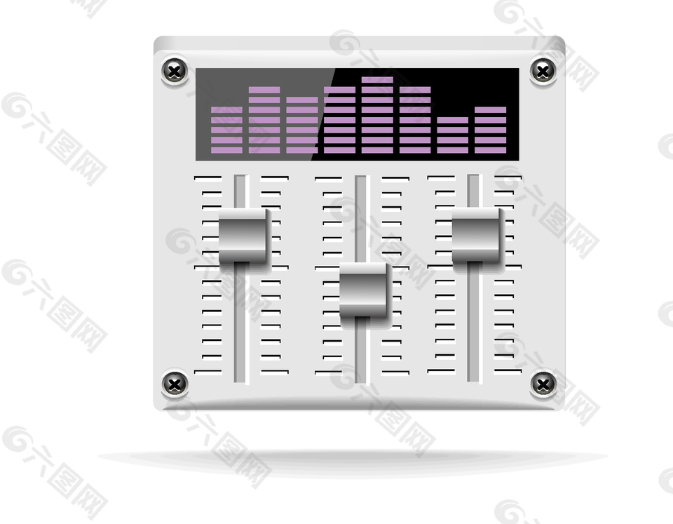 卡通电波声音控制器元素设计元素素材免费下载 图片编号 六图网