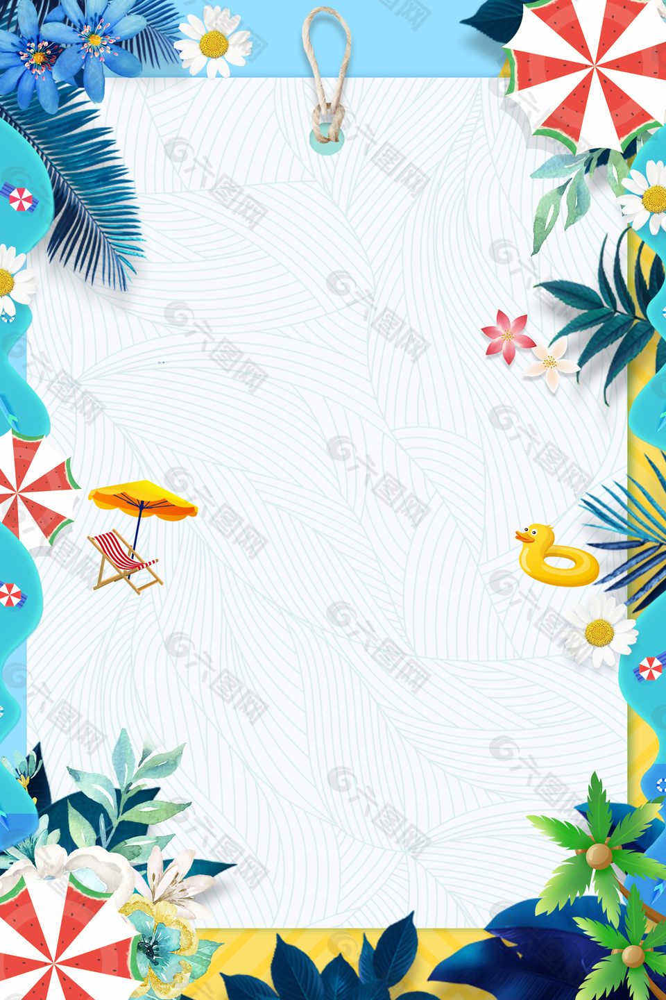 清新夏天夏季促销游泳旅游海报背景背景素材免费下载 图片编号 六图网