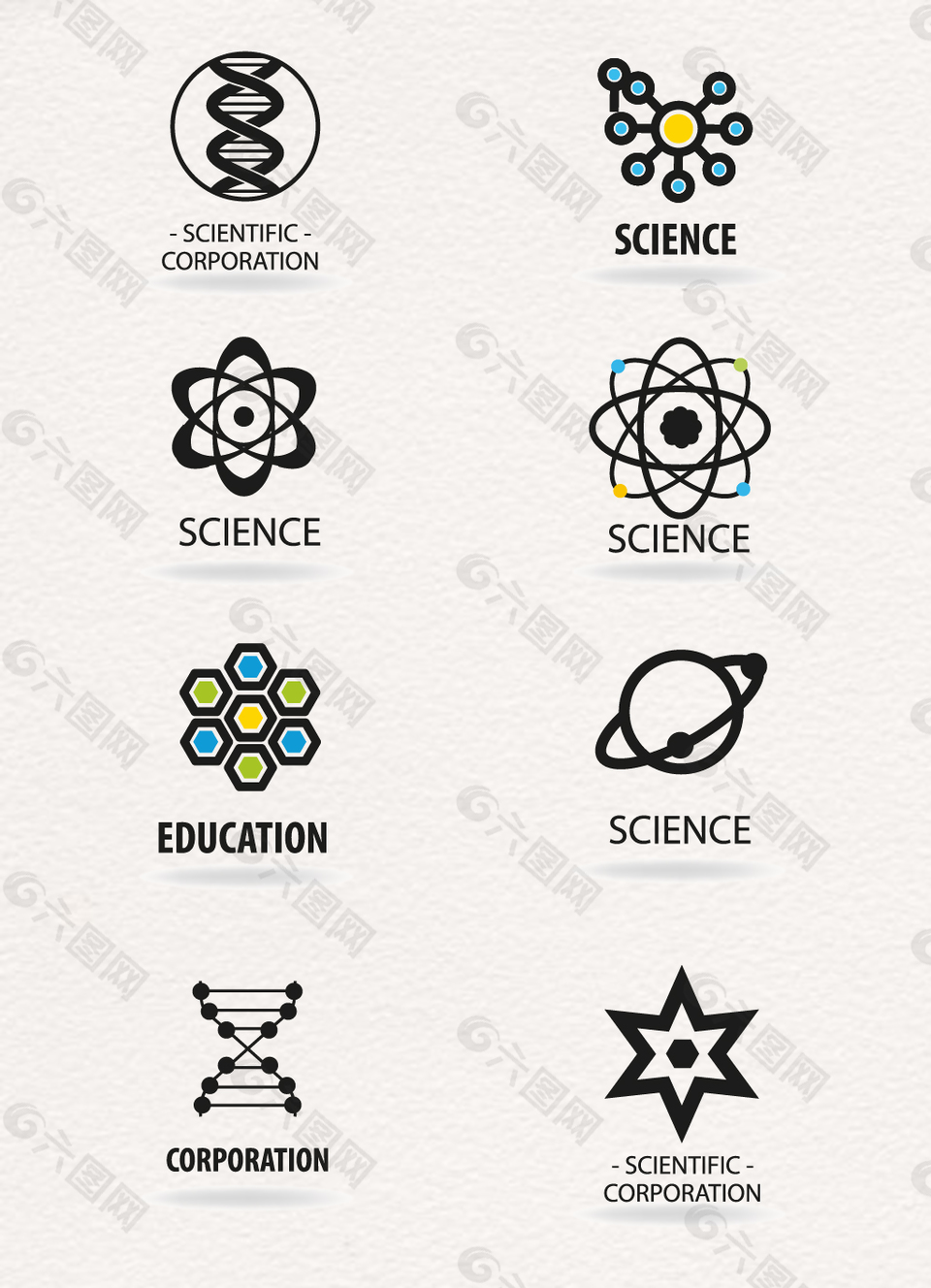 矢量科学logo设计元素