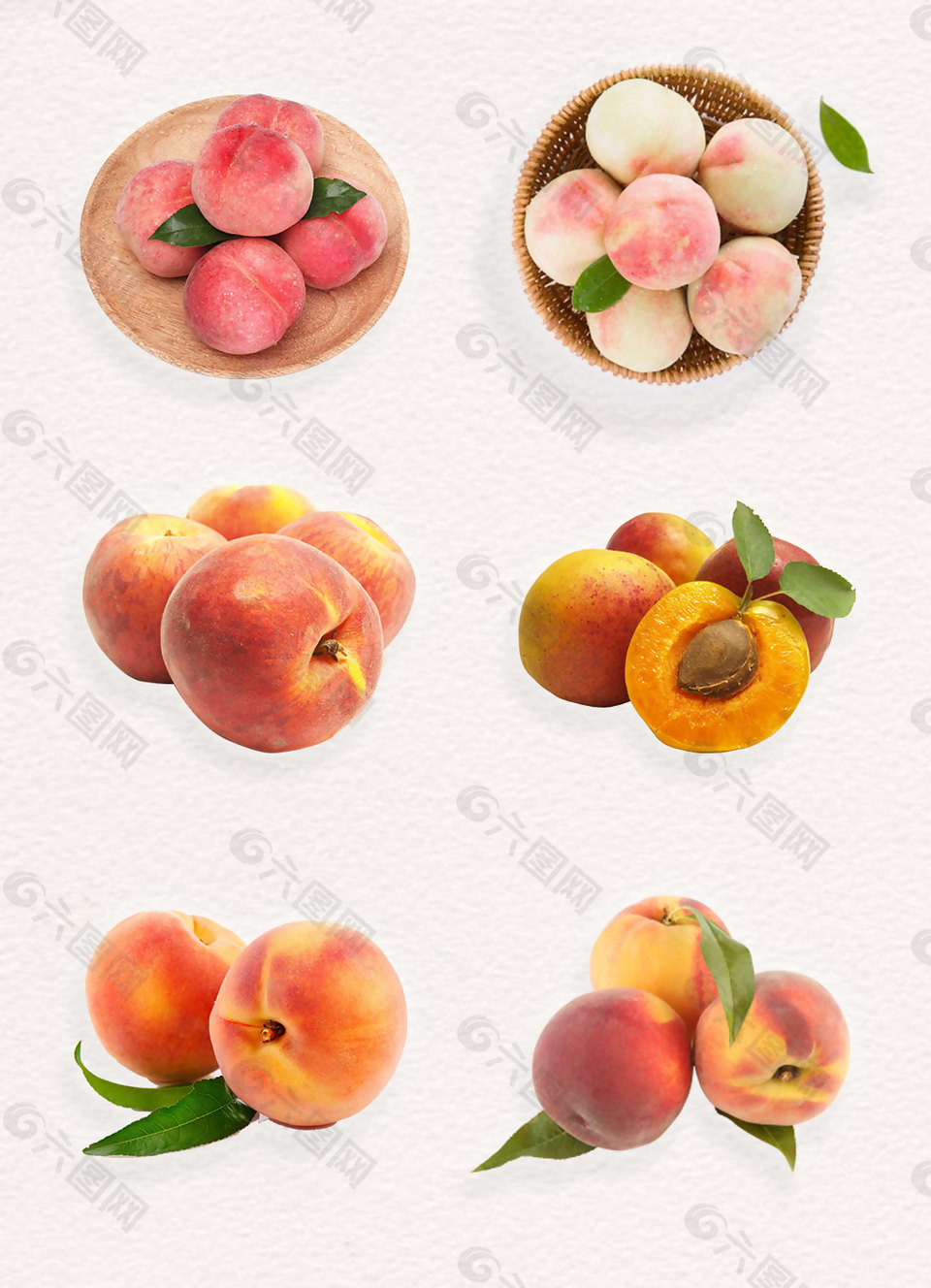 盘子里的桃子png产品实物图