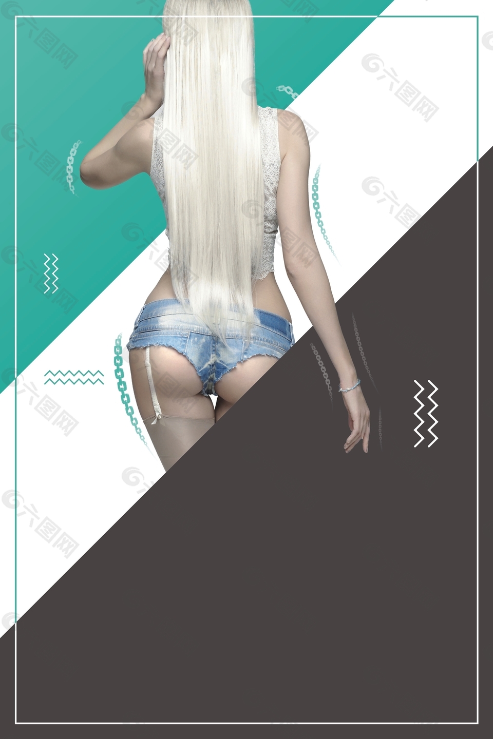 时尚创意减肥海报背景