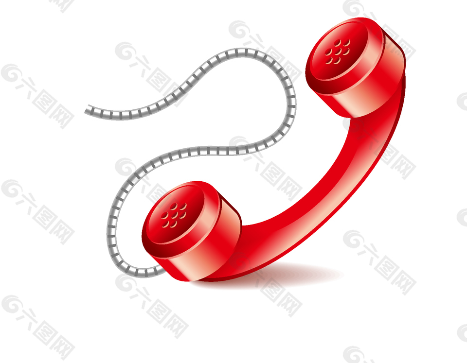 卡通红色话筒矢量元素