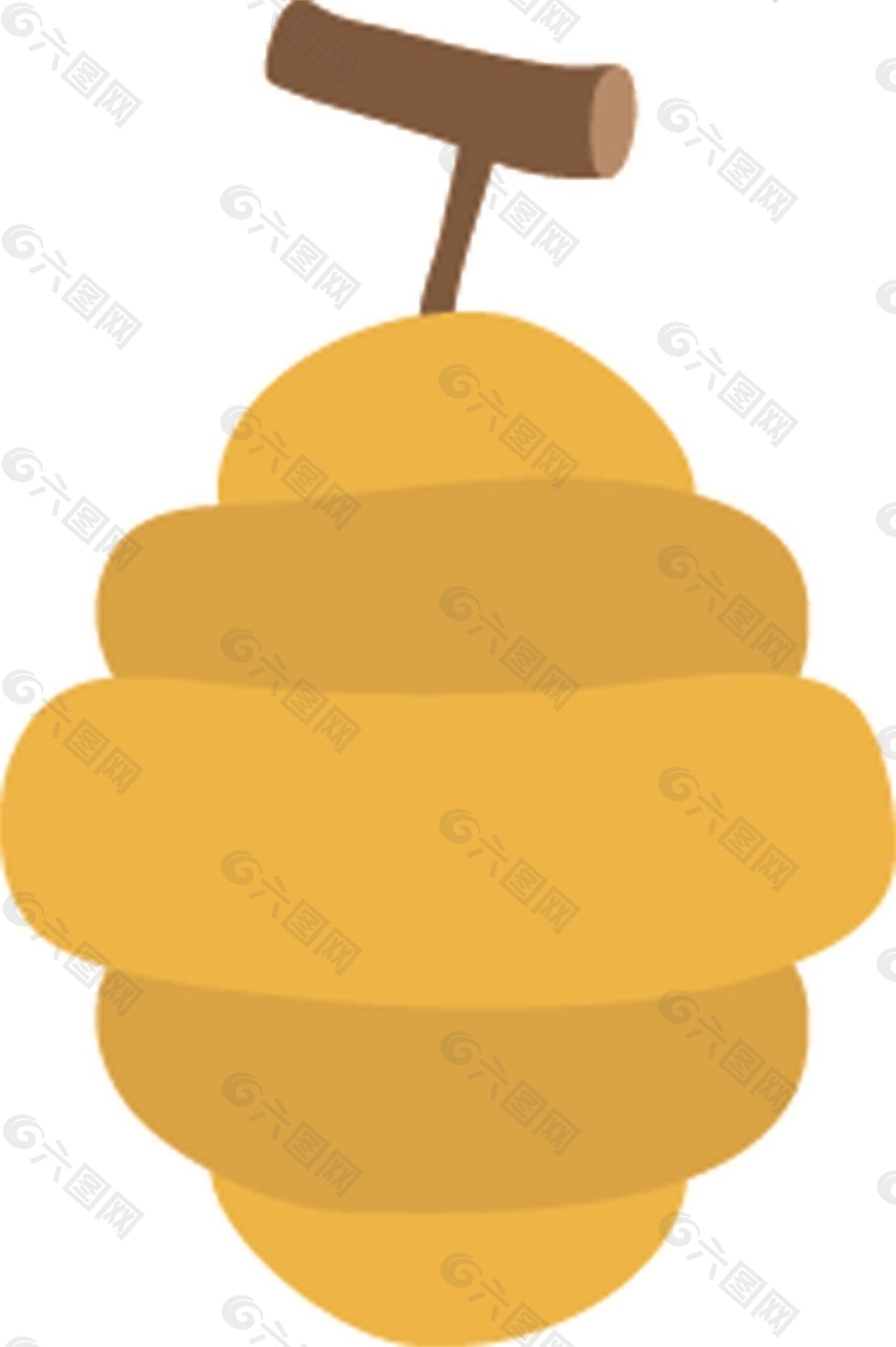 黄色蜂蜜矢量素材