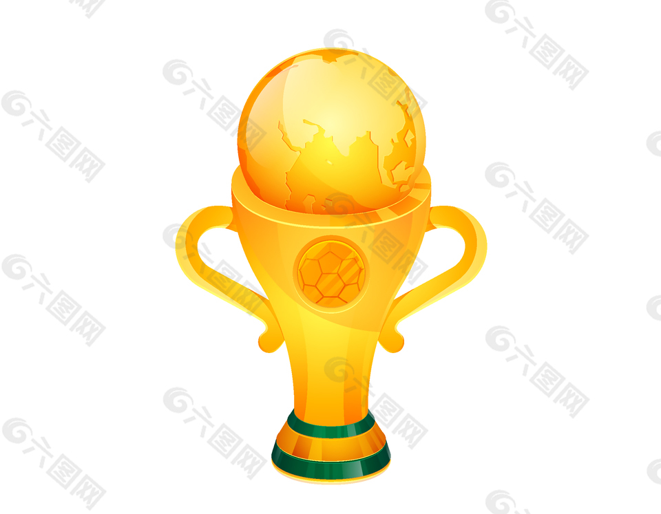 卡通世界杯奖杯矢量素材