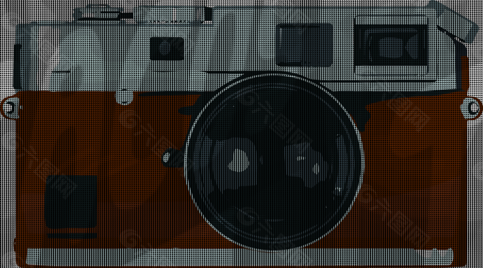 棕色照相机矢量素材