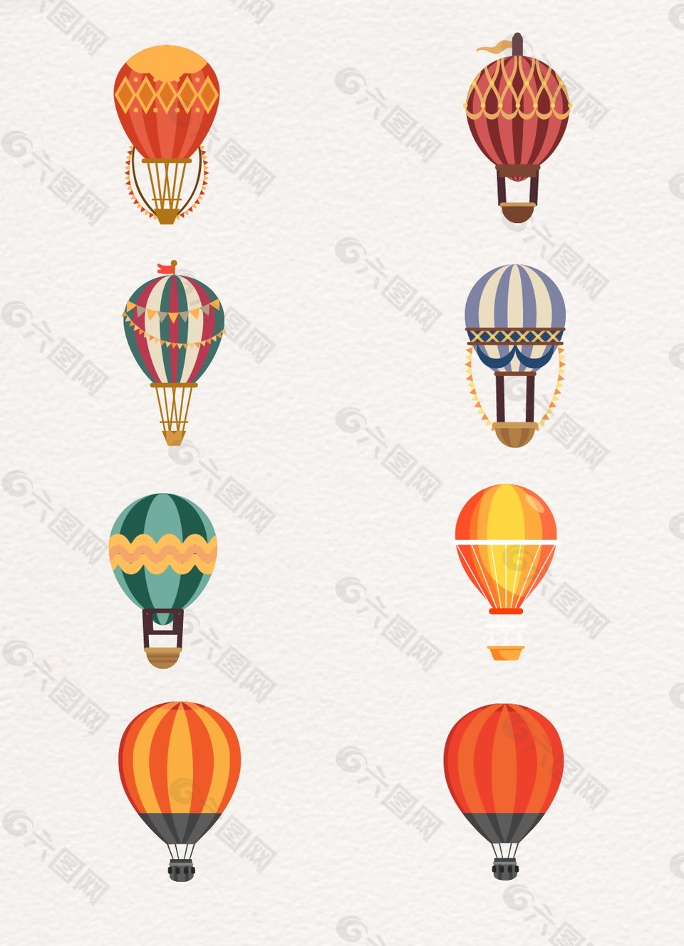 彩色卡通气球设计