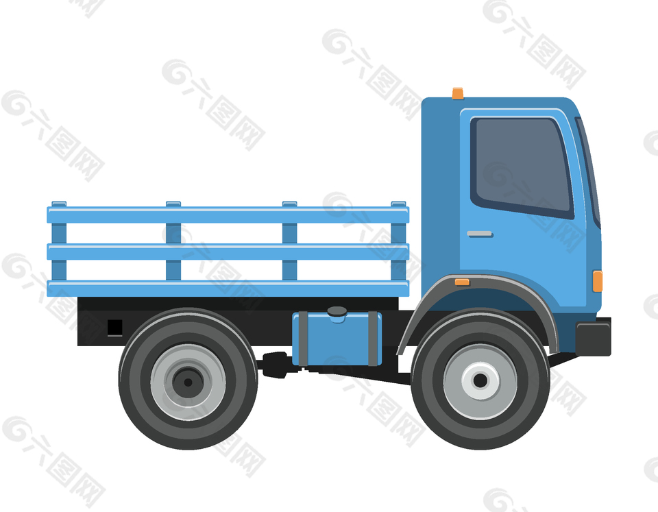 卡通货车矢量素材