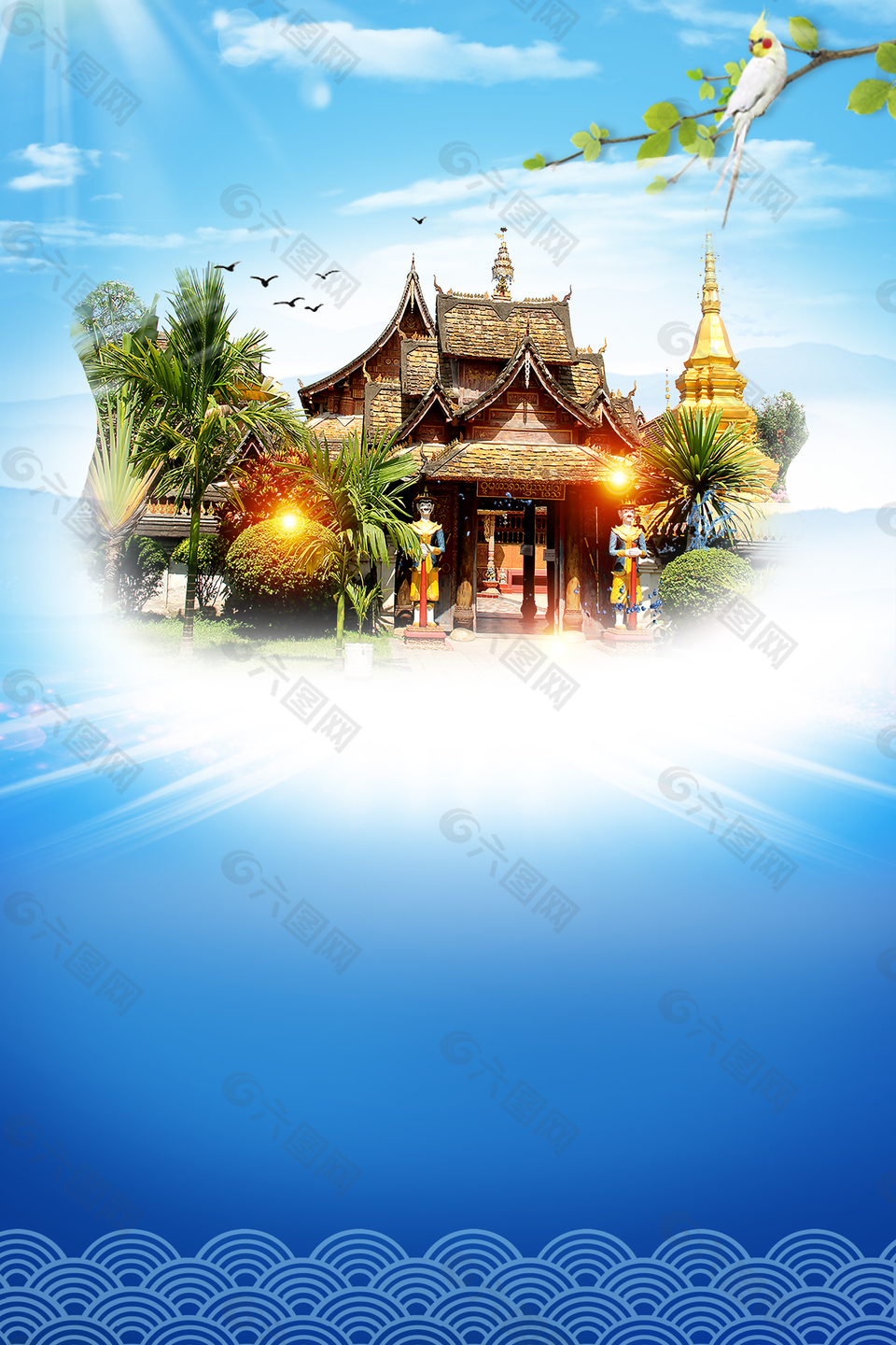 泰国旅游泰国风景背景