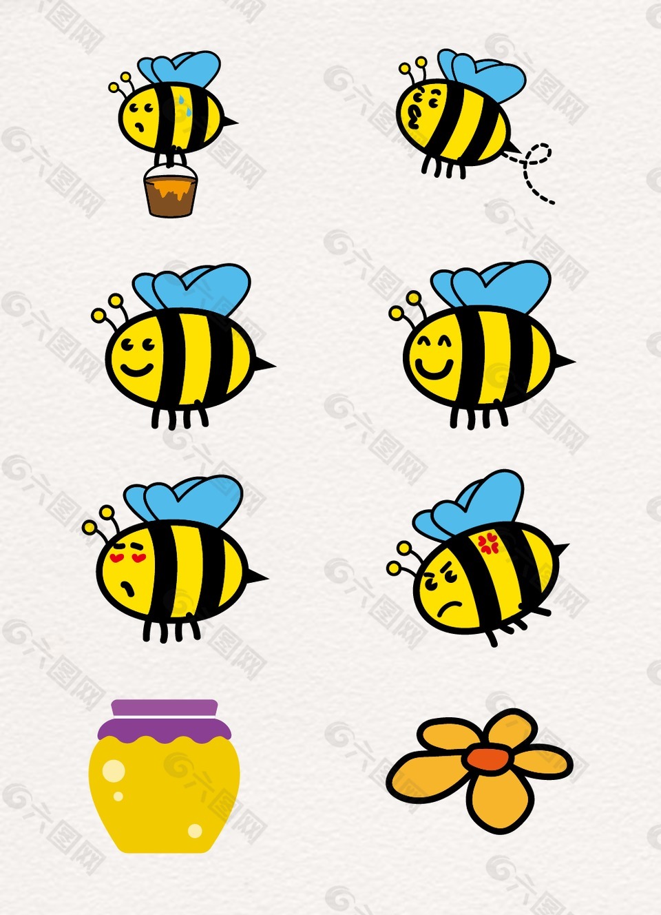 卡通可爱设计小蜜蜂