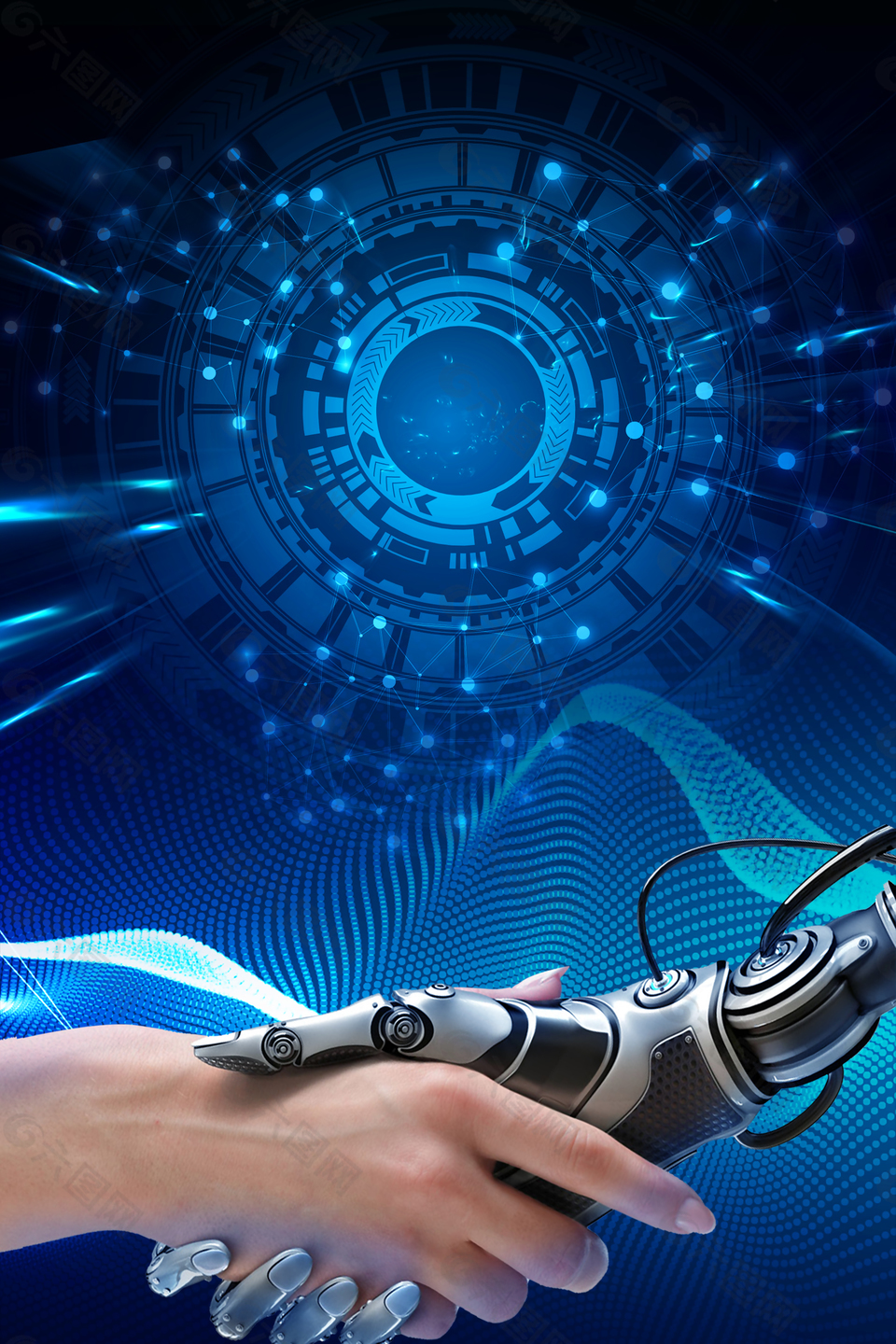 蓝色科技未来背景背景素材免费下载 图片编号 六图网