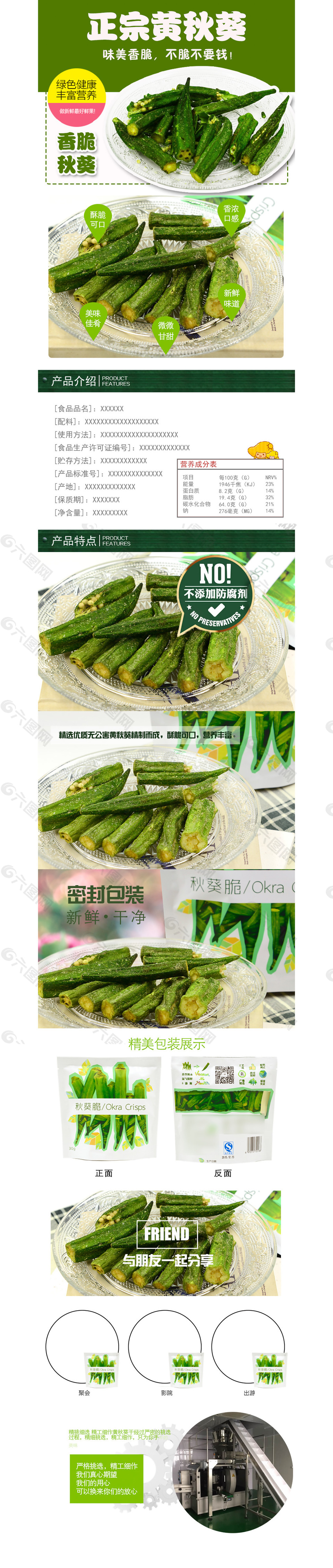 黄秋葵淘宝详情页