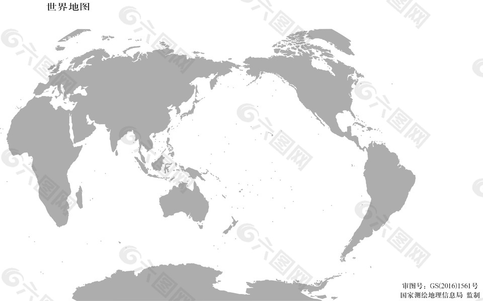 世界地图二1:2.5亿64开