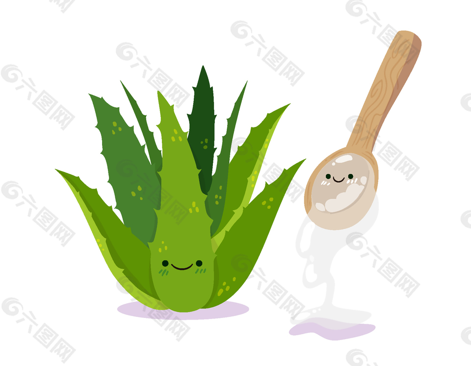 矢量绿色仙人掌元素