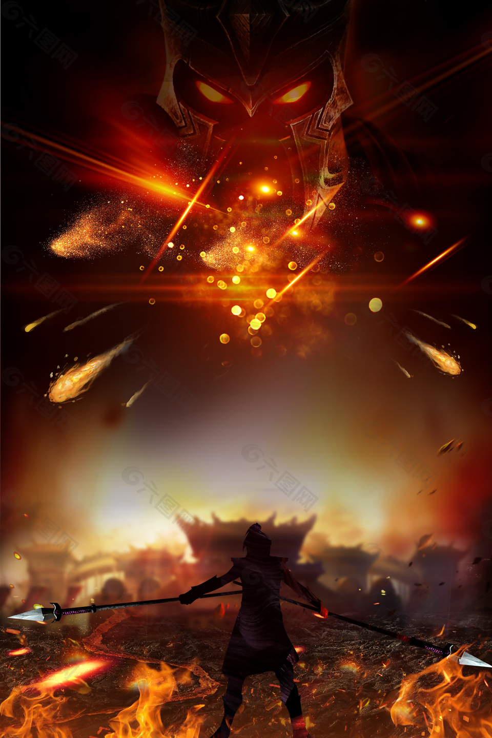 黑色大气王者归来背景