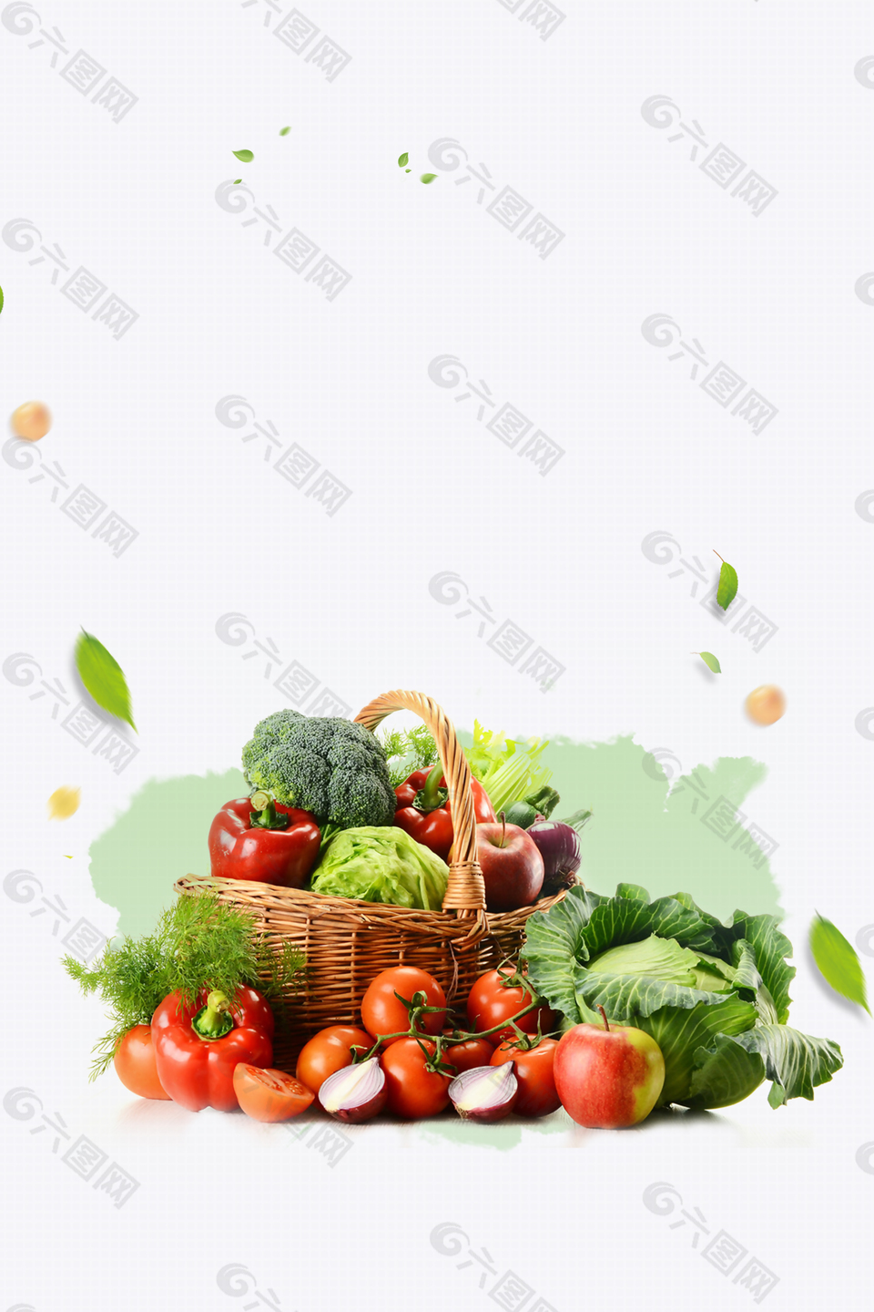 有机蔬菜质量保证背景