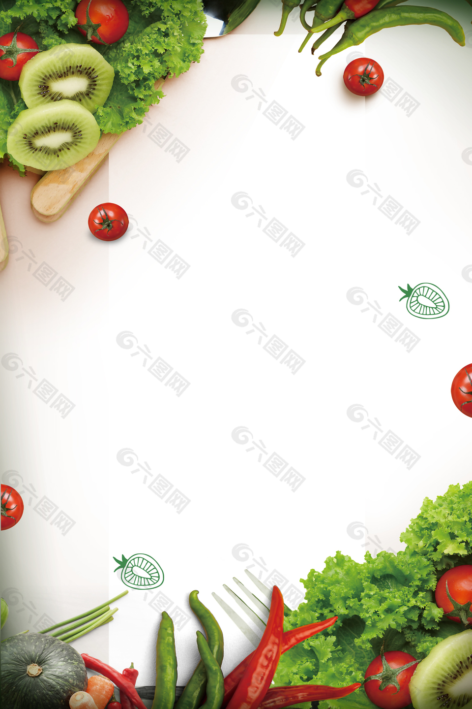 蔬菜质量保证PSD素材