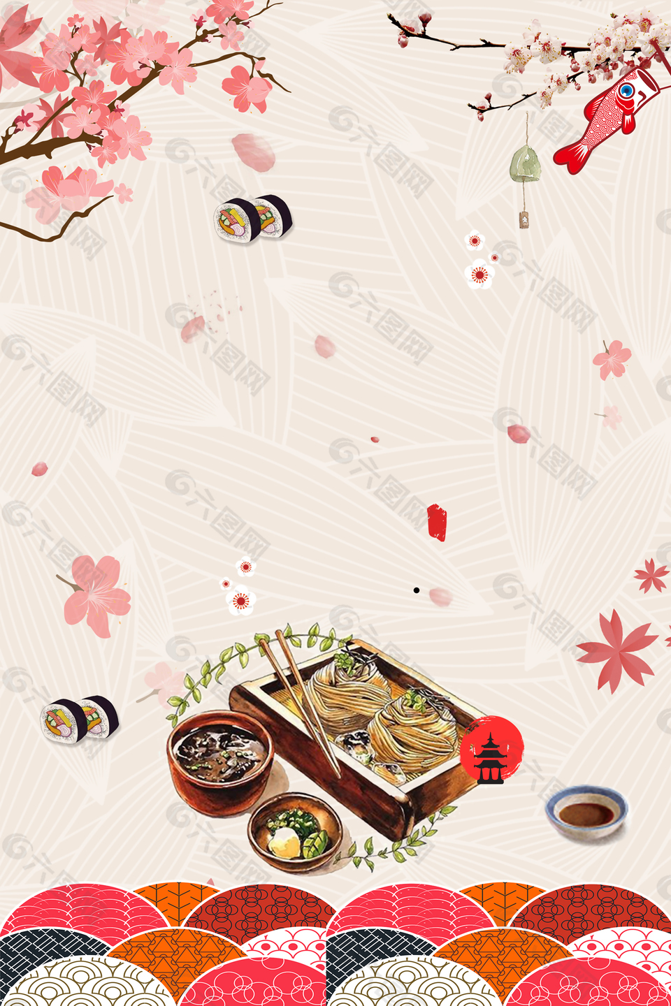 日本旅游日本樱花背景