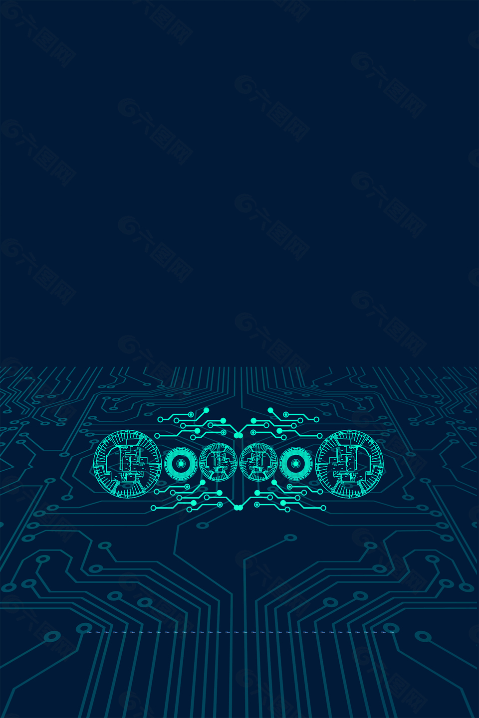 科技未来人工智能背景