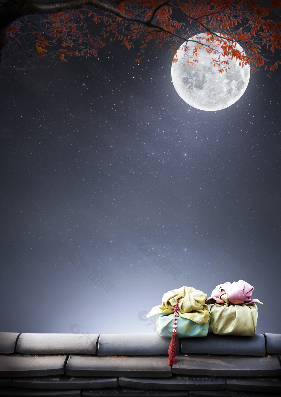 中秋节圆月传统海报背景设计背景素材免费下载 图片编号 六图网