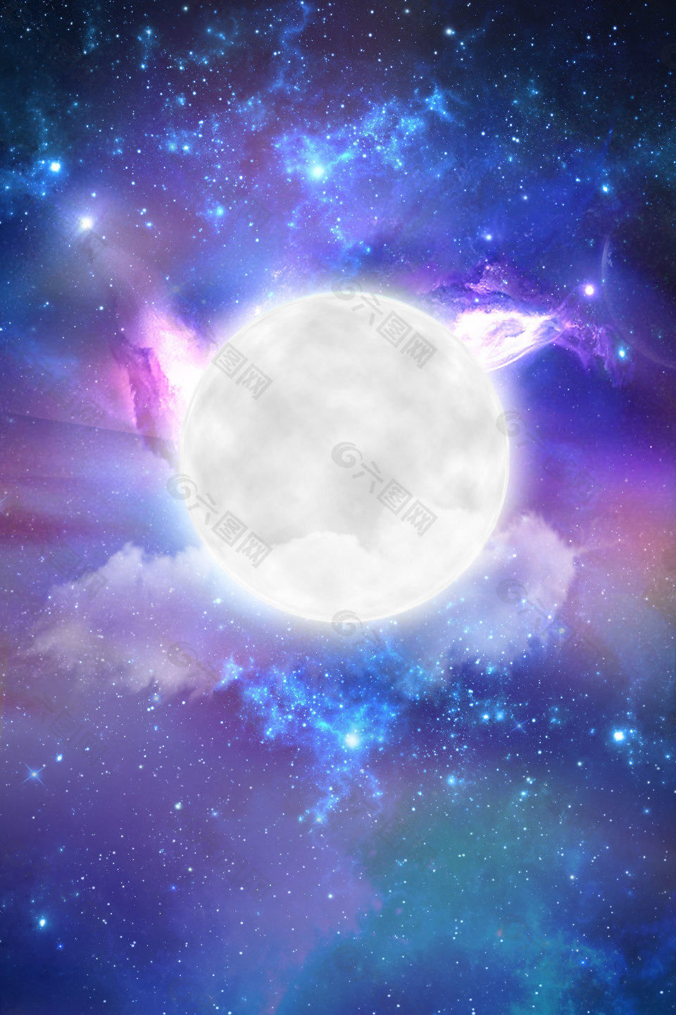 月球蓝光宇宙背景素材背景素材免费下载 图片编号 六图网