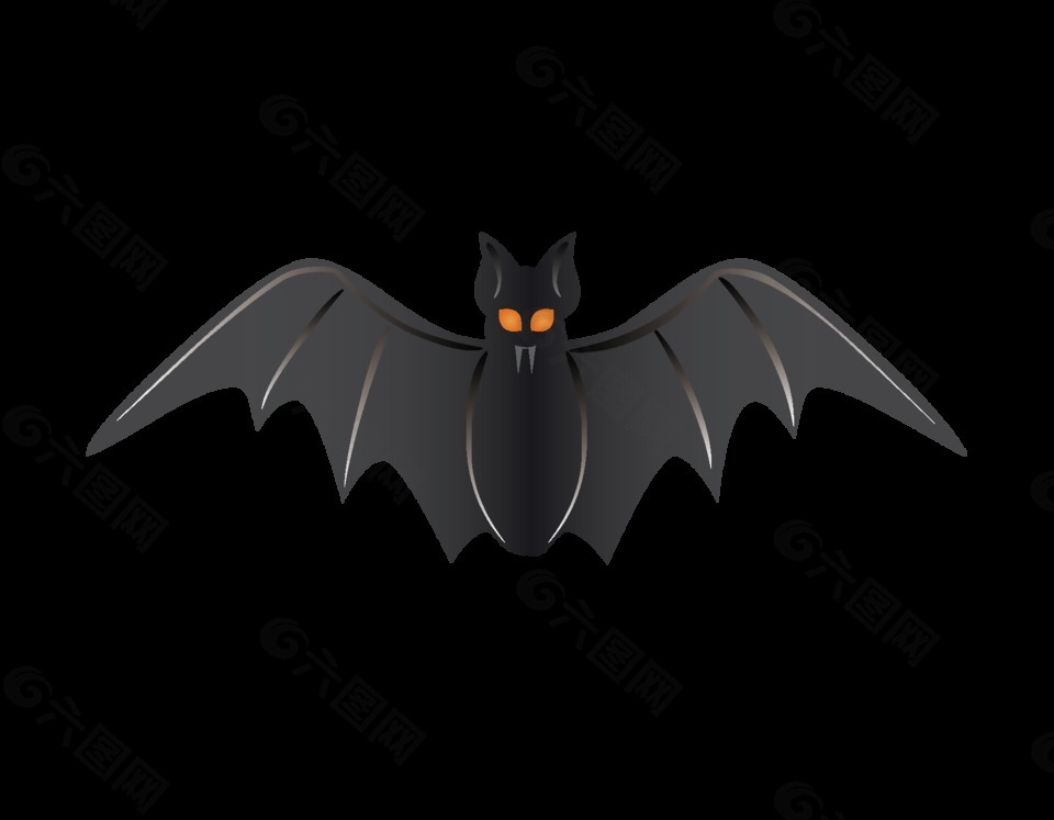 矢量黑色蝙蝠元素