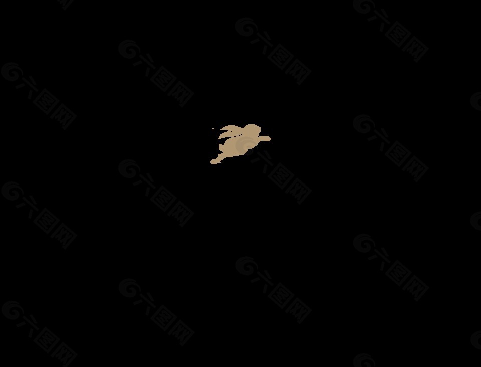 黑色中秋艺术字