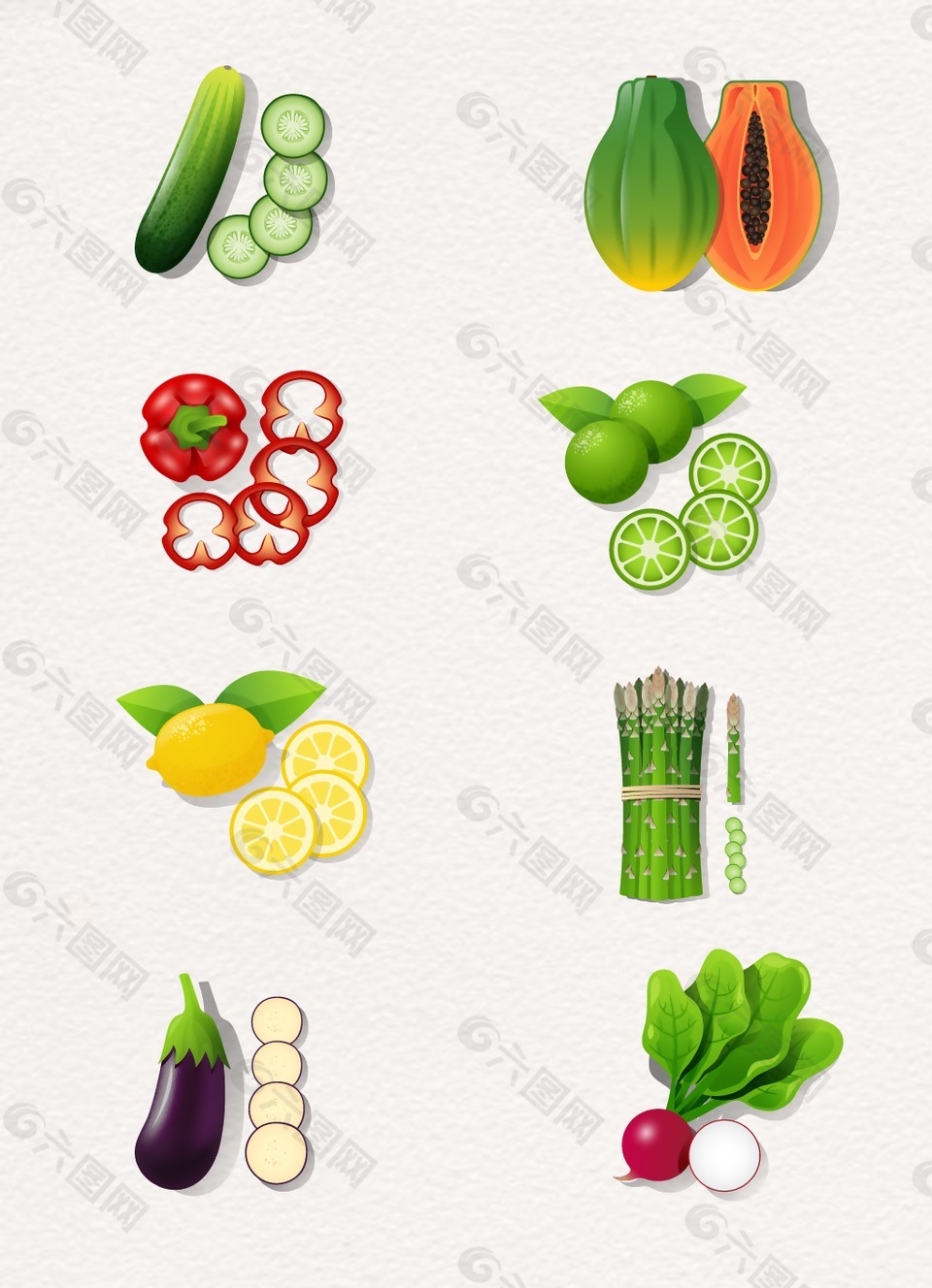 绿色蔬菜黄瓜设计