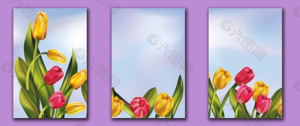 郁金香三联画