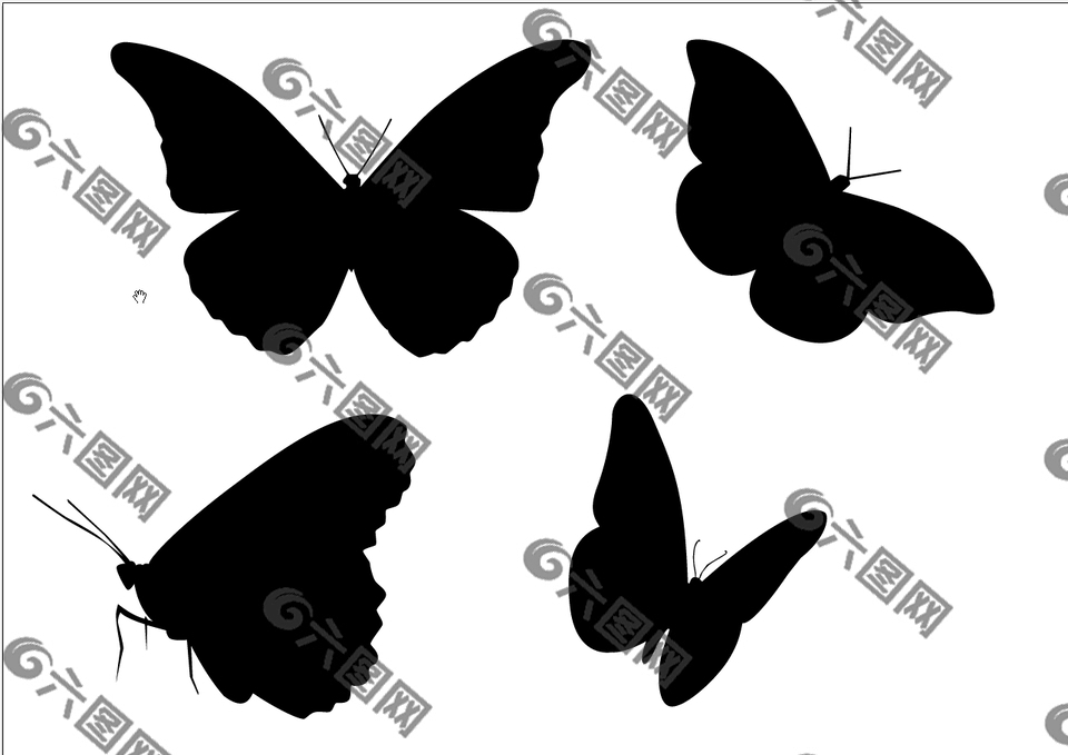 蝴蝶矢量图平面广告素材免费下载(图片编号:9337461)