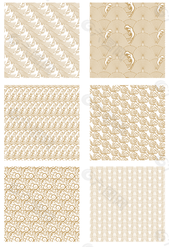 古风底纹祥云吉祥图案AI