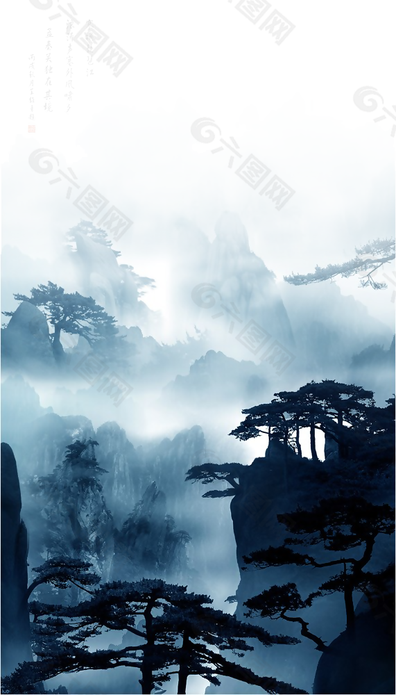 中国古风山水画